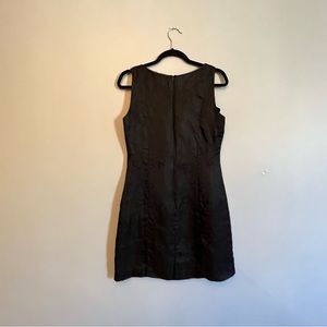 90s little black dress with floral detail